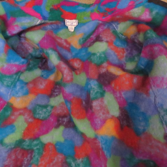 Vintage felted patchwork multicoloured April Cornell coat- stand out from crowd! - Picture 11 of 14